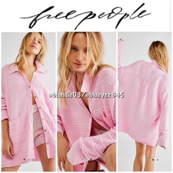 Free People Beach Day Dreaming Button up Cardigan XS - Picture 1 of 4